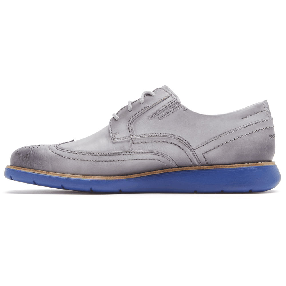 Sapatos Sociais Rockport Homem Prateadas - Total Motion Sport Wingtip - 73219WRCE